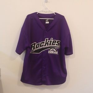 Vintage 1990s Colorado Rockies Practice Jersey Size XL